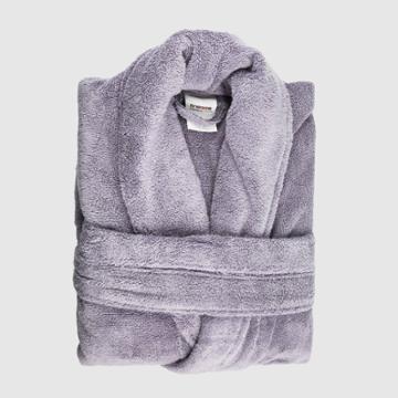 S Finesse Shawl Bathrobe Purple - Trident Group