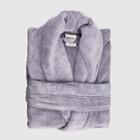 S Finesse Shawl Bathrobe Purple - Trident Group