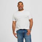 Target Men's Big & Tall Striped Short Sleeve Crew Neck Novelty T-shirt - Goodfellow & Co True White