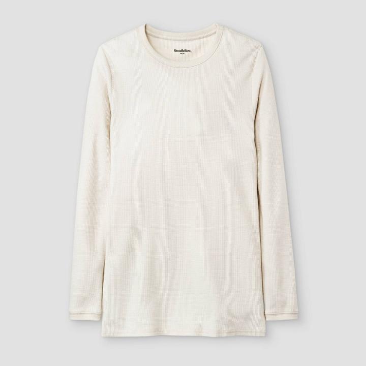 Men's Long Sleeve Thermal Undershirt - Goodfellow & Co Cream