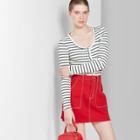 Women's Denim Mini Skirt - Wild Fable Red