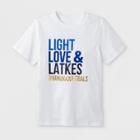 Kids' Short Sleeve 'light, Love & Latkes' Baseball T-shirt - Cat & Jack White