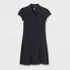 Toddler Girls' Short Sleeve Pleated Uniform Tennis Dress - Cat & Jack Black
