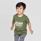 Toddler Boys' Happy & Thankful For Family Graphic Short Sleeve T-shirt - Cat & Jack Olive