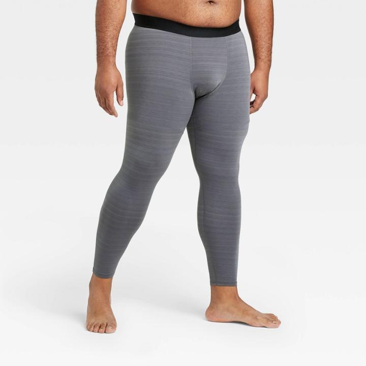 All In Motion Men's Striped Coldweather Tights - All In