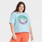 Merch Traffic Women's Sublime Plus Size Short Sleeve Oversized Graphic T-shirt - Blue
