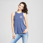 Women's Lake Life Graphic Tank Top - Awake Navy