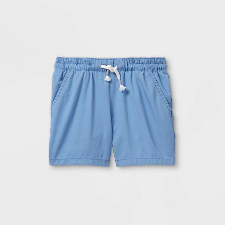 Toddler Girls' Woven Pull-on Shorts - Cat & Jack Blue