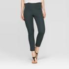 Women's Regular Fit High-rise Skinny Ankle Pants - A New Day Dark Green
