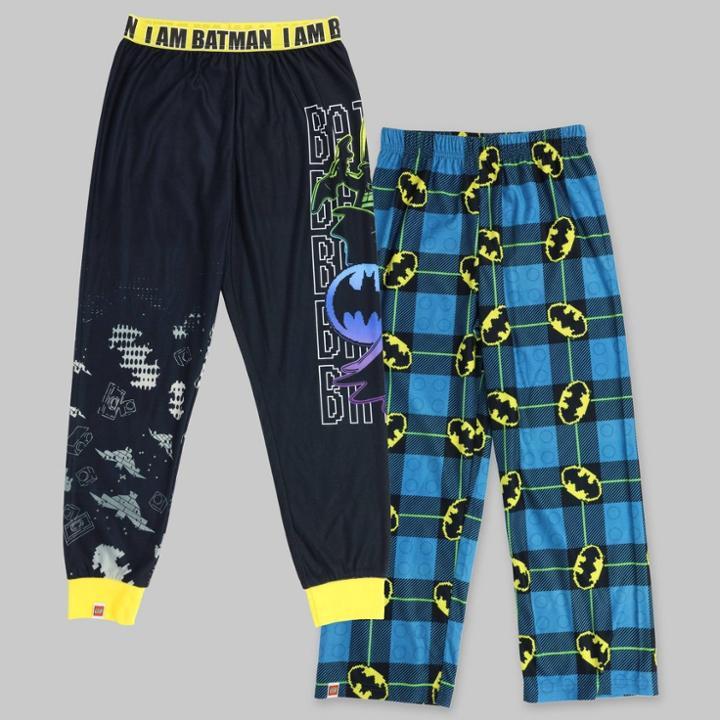 Boys' The Lego Batman 2pk Pajama Pants - Black/blue