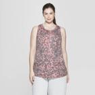 Women's Plus Size Active Tank Top - C9 Champion Leopard Print 4x, Cheetah Print