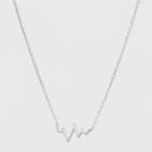 Target Sterling Silver Heart Beat Necklace -