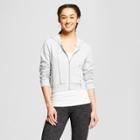Women's Cropped Zip-up Hoodie - Mossimo Supply Co. Heather Gray