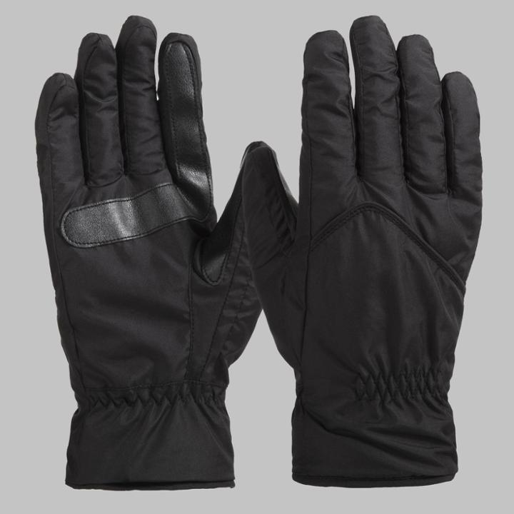 Isotoner Men's Sleek Heat Gloves - Black