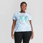 Mighty Fine Women's Plus Size Unity Kindness Respect World Short Sleeve Graphic T-shirt - Navy