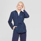 Women's Long Sleeve Anorak Jacket - A New Day Navy (blue)