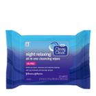 Clean & Clear Night Relaxing All-in-one Facial Cleansing Wipes - 25ct, Women's