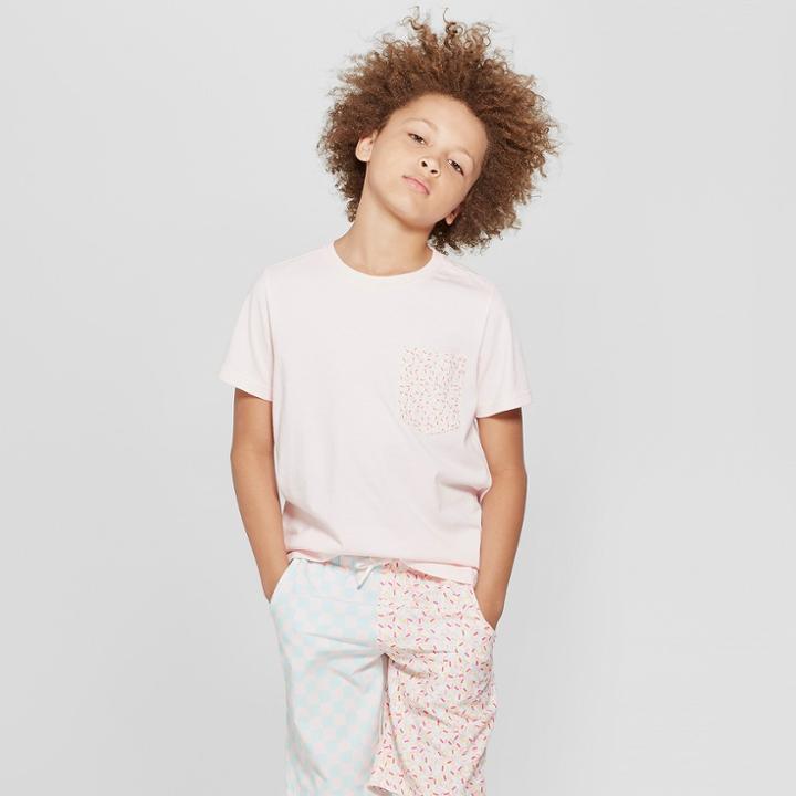 Boys' Short Sleeve Sprinkle Pocket T-shirt - Art Class Pink