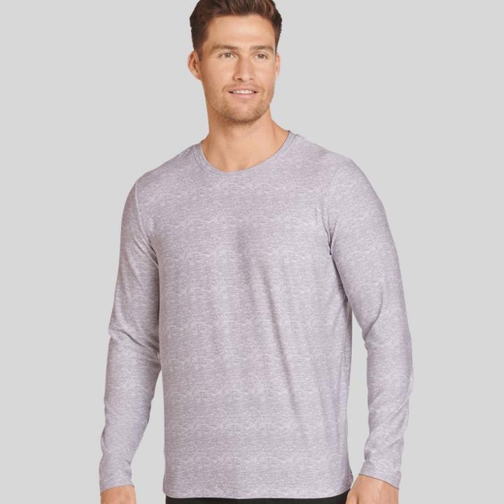 Jockey Generation Men's Ultrasoft Long Sleeve T-shirt - Heathered Gray