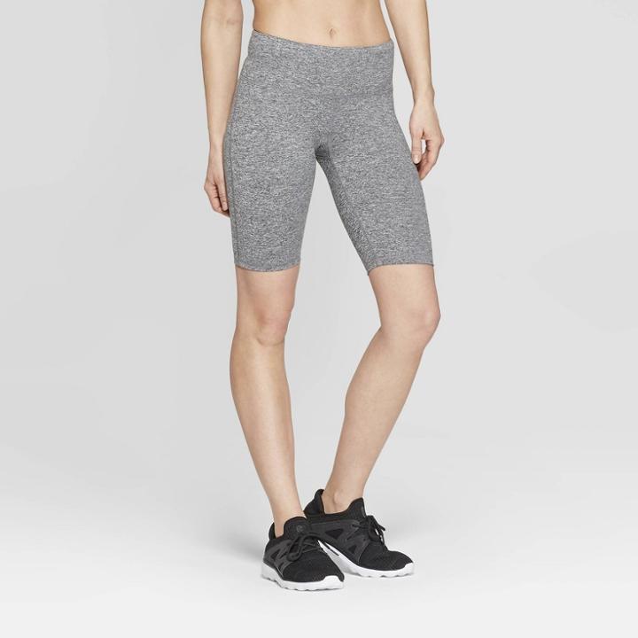 Women's Everyday Mid-rise Bike Shorts - C9 Champion Black Heather