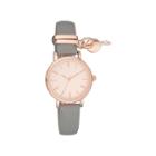 Women's Rosegold Charm Watch - A New Day Gray