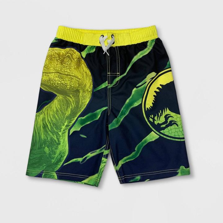 Boys' Universal Jurassic World Swim Trunks - Green