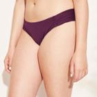 Women's Medium Coverage Tab Side Hipster Bikini Bottom - Kona Sol Burgundy M, Royal Burgundy