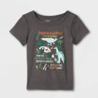Toddler Boys' Adaptive Printed Short Sleeve Graphic T-shirt - Cat & Jack Dark Gray