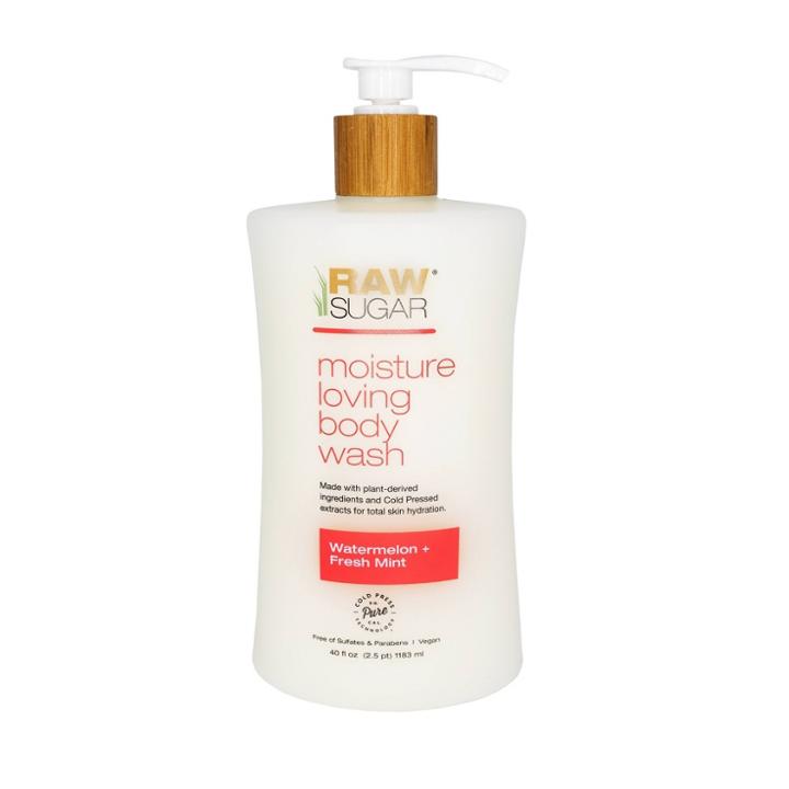 Raw Sugar Moisture Loving Body Wash Watermelon + Fresh Mint - 40 Fl Oz, Women's