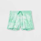 Girls' Lightweight Fleece Shorts - All In Motion Green