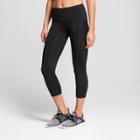 Women's Embrace Laser Cut Mid-rise Capri Leggings - C9 Champion Black