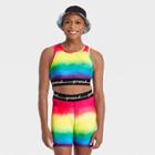 Pride Gender Inclusive Adult Tie-dye Athletic Crop Top - Ph By The Phluid Project