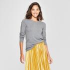 Women's Shine Crewneck Pullover Sweater - A New Day Dark Gray