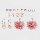 Girls' 9pk Chiffon Flower Earring Set - Cat & Jack , Women's