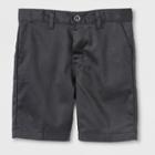 Dickies Boys' Slim Fit Flat Front Shorts - Black