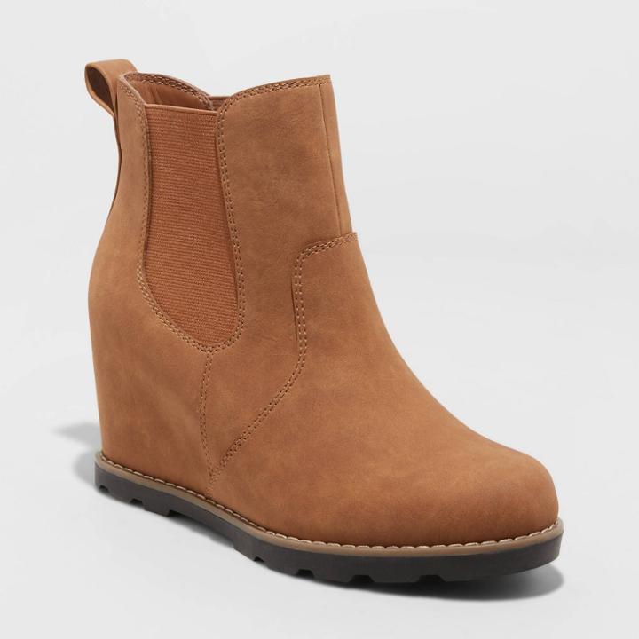 Women's Amalia Fashion Boots - Universal Thread Cognac