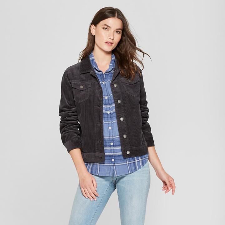Women's Corduroy Jacket - Universal Thread Gray