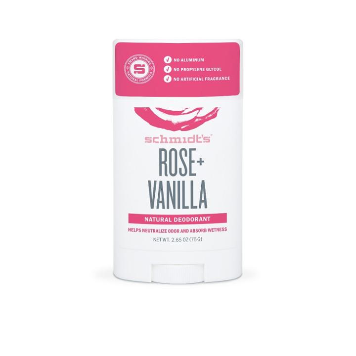 Schmidt's Rose And Vanilla Natural Deodorant - 2.65oz,