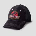 Berkshire Fashions Men's Jurassic Park Solid Baseball Cap - Denim One Size, Black