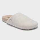 Women's Dluxe By Dearfoams Cheryl Molded Footbed Slippers - Taupe