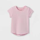 Toddler Girls' Solid Knit Short Sleeve T-shirt - Cat & Jack
