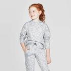 Girls' Plush Fleece Hoodie - C9 Champion Light Gray Heather L, Heather Grey