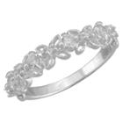 Target Women's Silver Plated Small Cubic Zirconia Filigree Ring