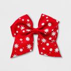 Girls' Love Stars Metallic Print Bow Clip - Cat & Jack Red, Girl's