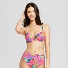 Women's Strappy Push-up Underwire Bikini Top - Xhilaration Pink
