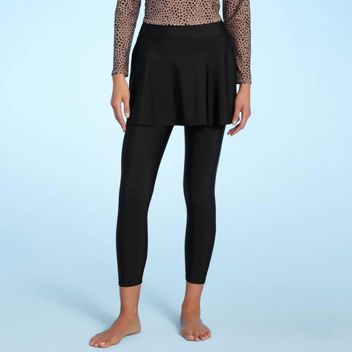 Kona Sol Women's High Waist Swim Skirt With Leggings - Kona
