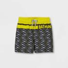 Toddler Boys' Batman Swim Trunks - Black