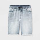 Boys' Frayed Hem Jean Pull-on Shorts - Art Class