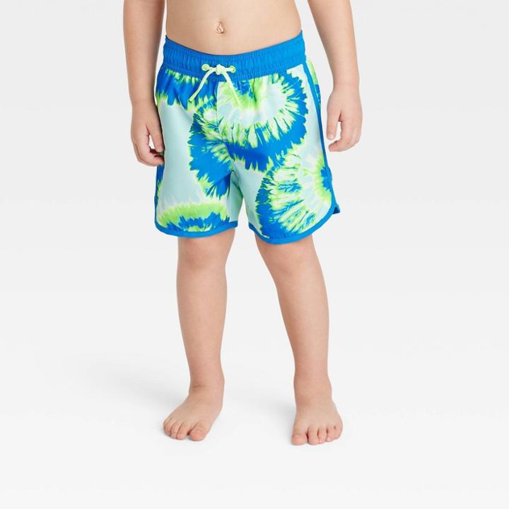 Baby Boys' Swirl Swim Shorts - Cat & Jack Blue