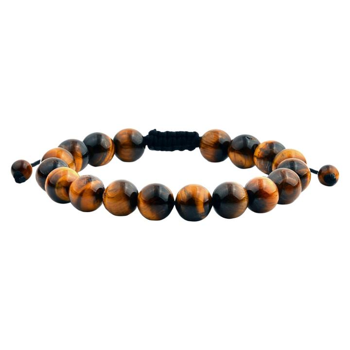 Target Men's Natural Stone Beaded Bracelet - Tiger Eye -